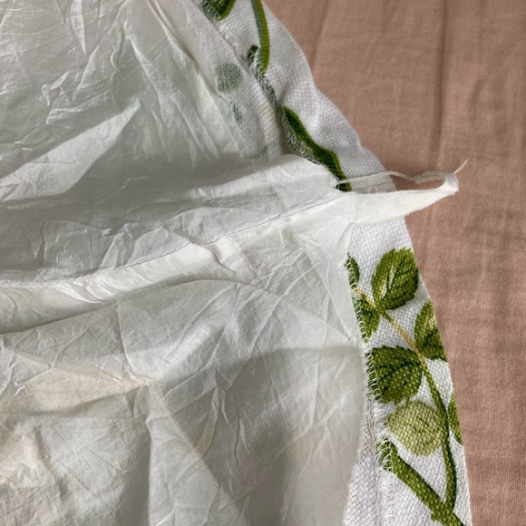 Loft summer floral green and yellow circle skirt mini/midi dress - Picture 4 of 5